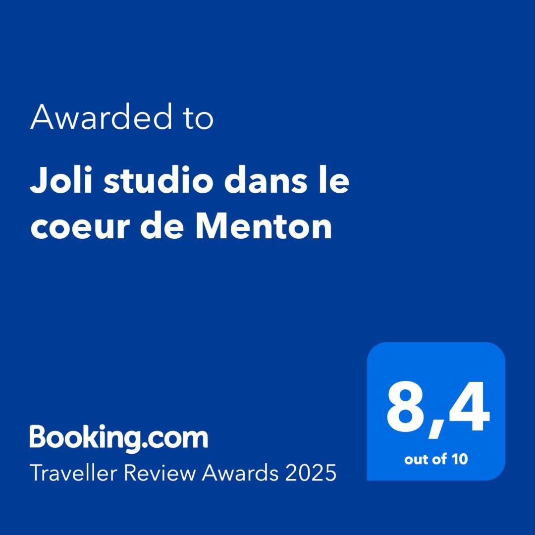 Joli Studio Dans Le Coeur De Menton Bagian luar foto